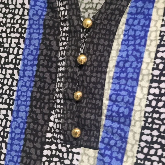 Bundle of 2 Dana Buchman Blue Green And Blue Gray Tunic Tops - Picture 6 of 7